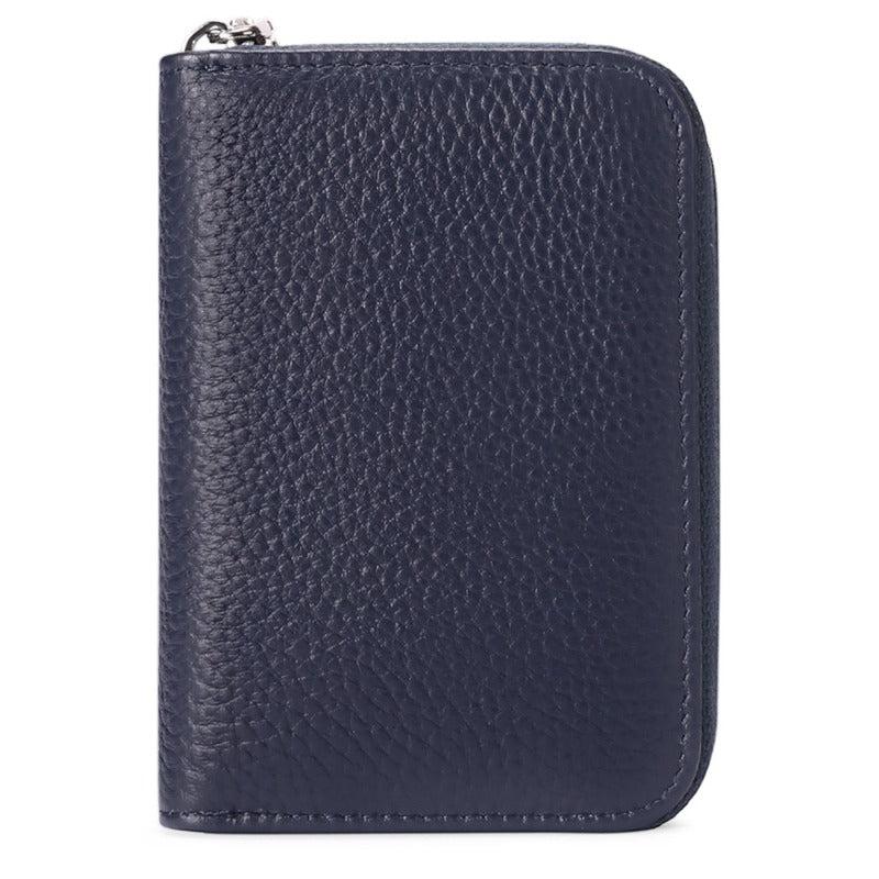 Men's Zipper Card Holder Short Wallet Leather Vintage Coin Purse
