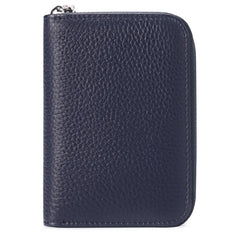 Men's Zipper Card Holder Short Wallet Leather Vintage Coin Purse
