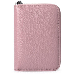 Men's Zipper Card Holder Short Wallet Leather Vintage Coin Purse