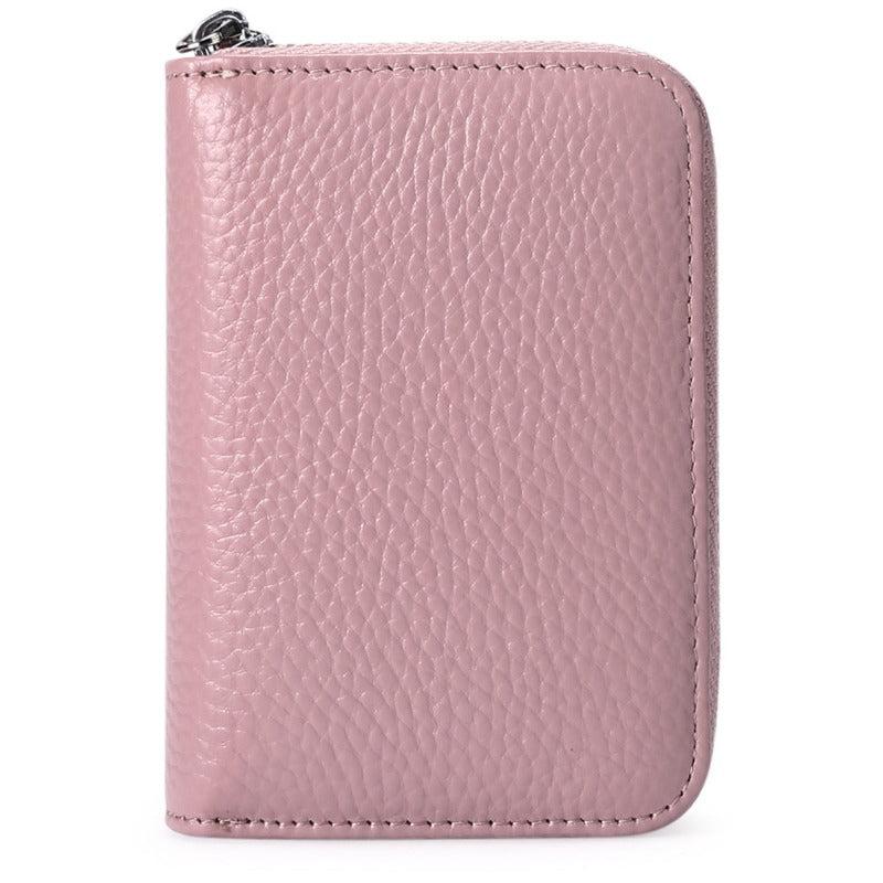 Men's Zipper Card Holder Short Wallet Leather Vintage Coin Purse