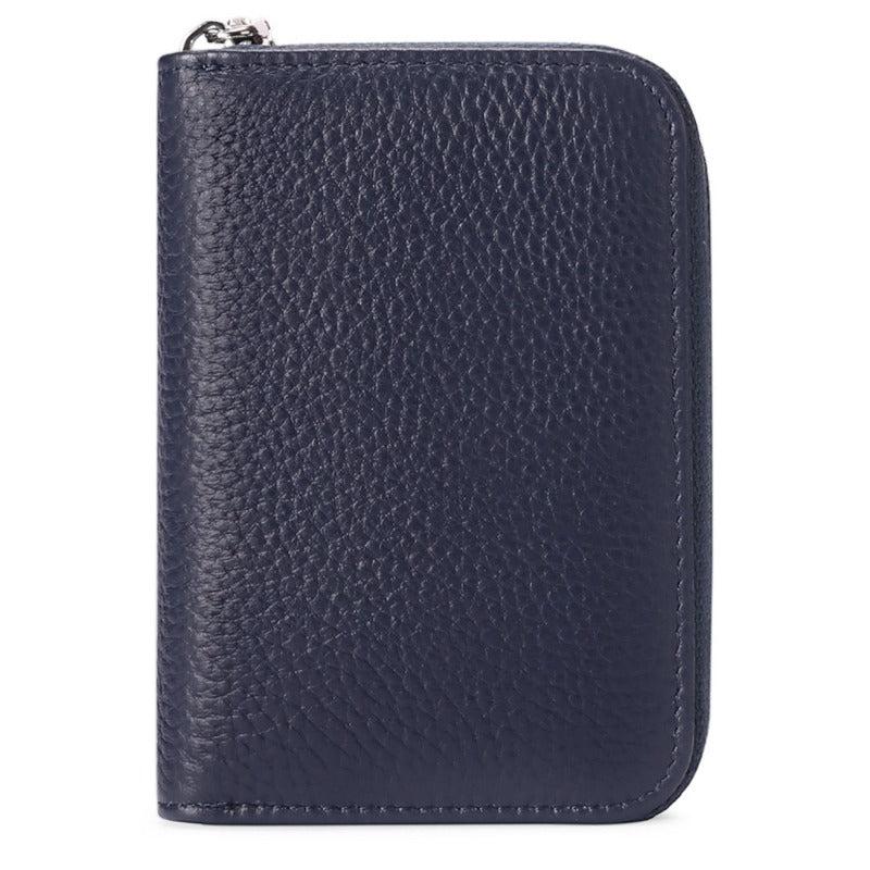 Men's Zipper Card Holder Short Wallet Leather Vintage Coin Purse