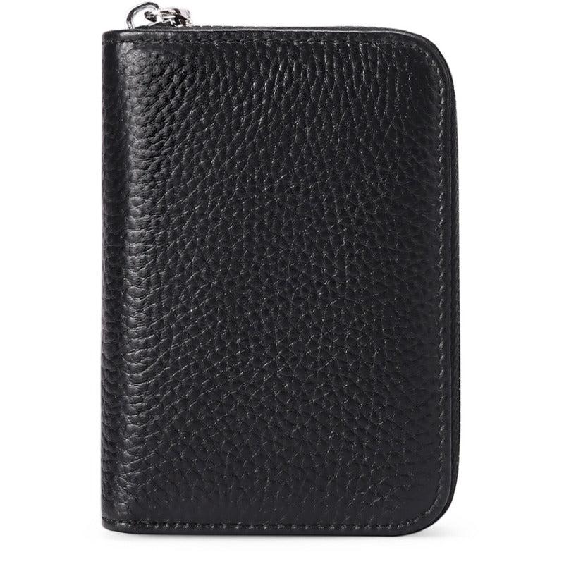 Men's Zipper Card Holder Short Wallet Leather Vintage Coin Purse