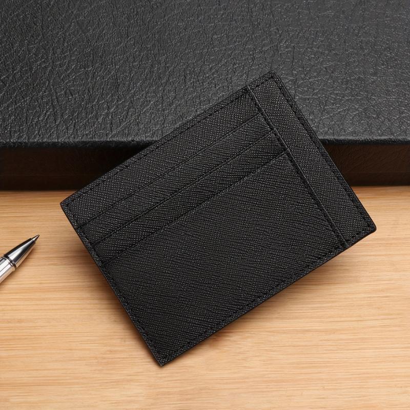 Men's Ultra Thin Leather Card Holder ID Wallet