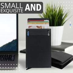 Aluminum RFID Card Box Automatic Push Bullet Triangle Cover Anti Theft