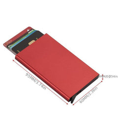 Aluminum RFID Card Box Automatic Push Bullet Triangle Cover Anti Theft
