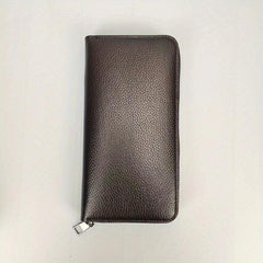 Men's Zipper Wallet Business Card Holder