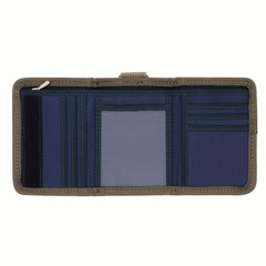 Trifold Wallet With Metal Ring Nylon Keychain Wallet For Men Teen Boys