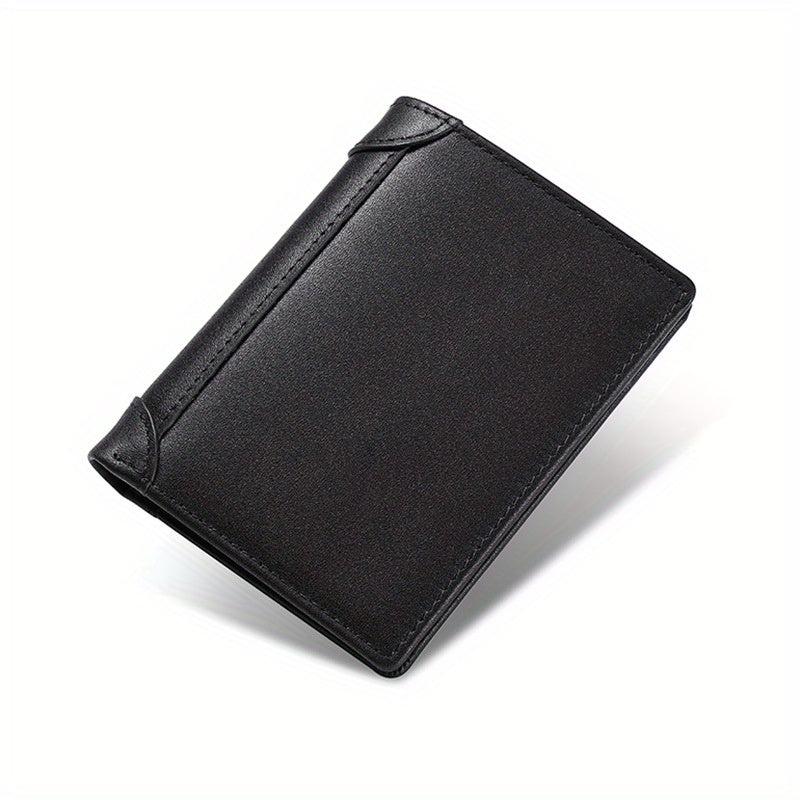 Men's Retro Leather Short Wallet Vintage Top Layer Cowhide Wallet