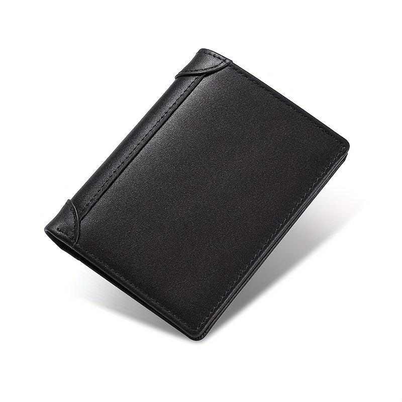 Men's Retro Leather Short Wallet Vintage Top Layer Cowhide Wallet