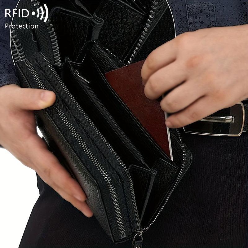 Men's Multifunctional Wallet Holder Double Layer Handbag