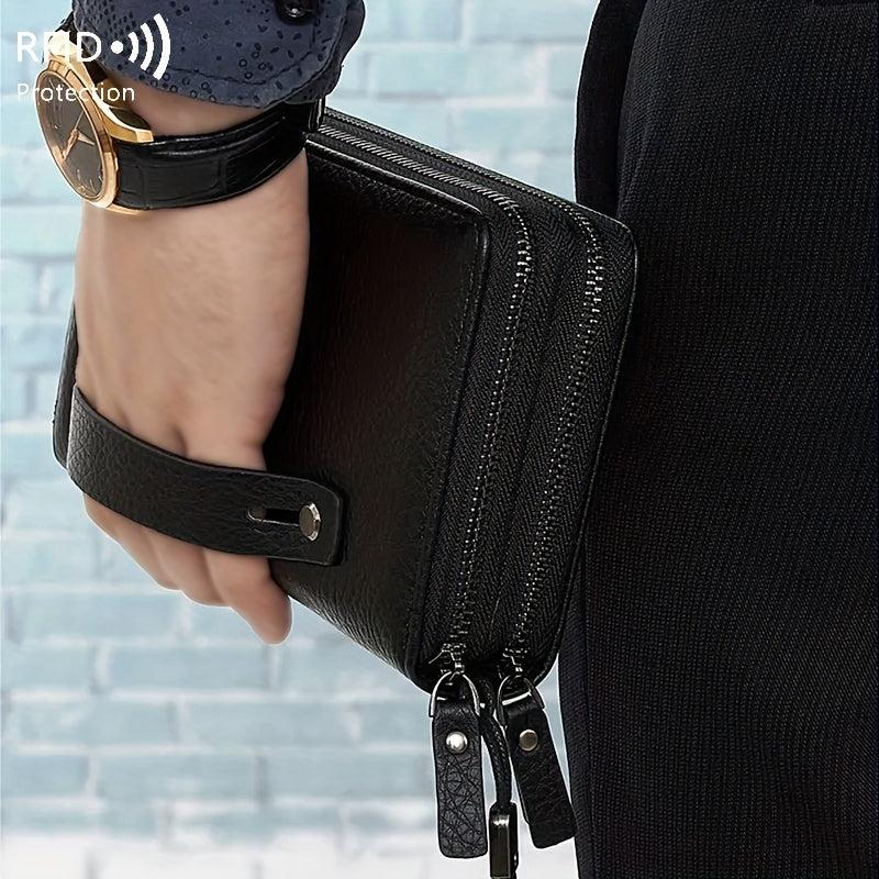 Men's Multifunctional Wallet Holder Double Layer Handbag