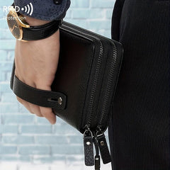 Men's Multifunctional Wallet Holder Double Layer Handbag