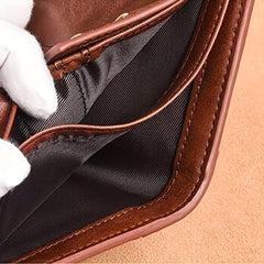 Men's Vintage Wallet PU Trifold Short Wallet Large Capacity Credit Card Holder