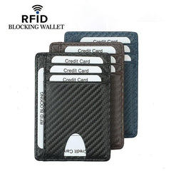 Men's RFID Blocking Wallet Slim ID Credit Card Holder Front Pocket Wallet