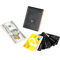 Men's RFID Blocking Slim Wallet with Money Clip