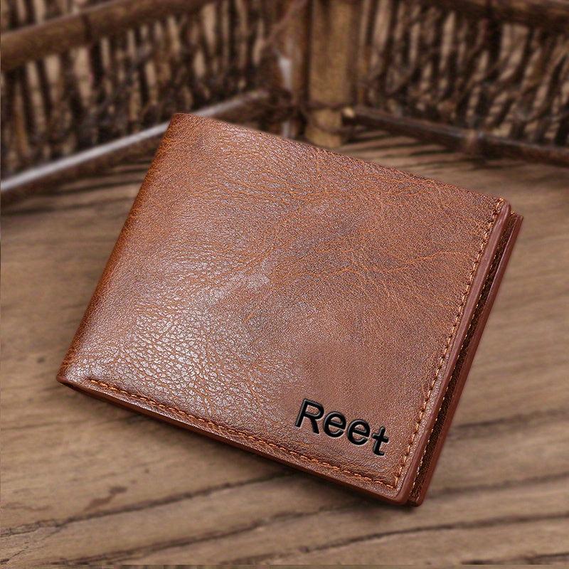 Retro Texture Men's Wallet Short Wallet Soft Leather Small Wallet