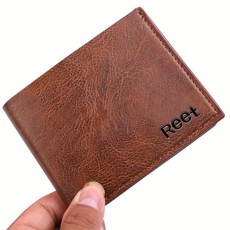 Retro Texture Men's Wallet Short Wallet Soft Leather Small Wallet