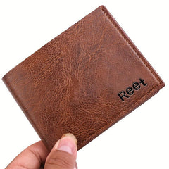 Retro Texture Men's Wallet Short Wallet Soft Leather Small Wallet