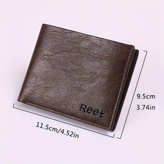 Retro Texture Men's Wallet Short Wallet Soft Leather Small Wallet