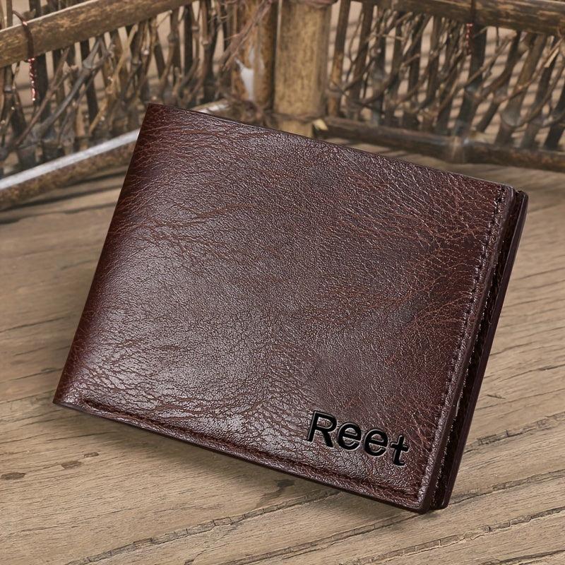 Retro Texture Men's Wallet Short Wallet Soft Leather Small Wallet