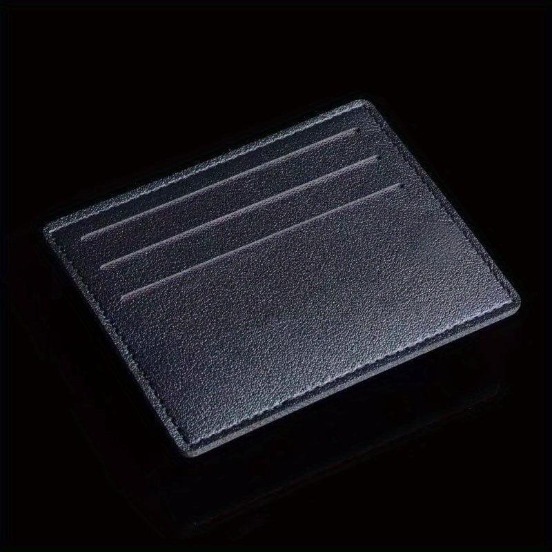 2pcs Classic Leather Card Cover Credit Card Slot Bank Card Holder
