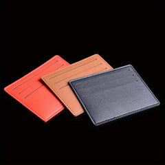 2pcs Classic Leather Card Cover Credit Card Slot Bank Card Holder