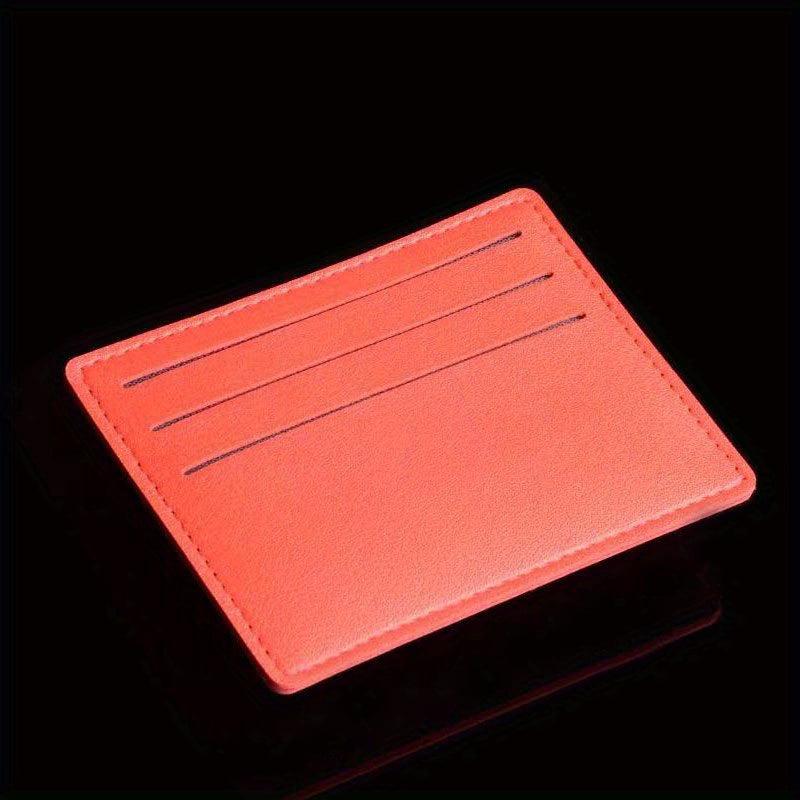 2pcs Classic Leather Card Cover Credit Card Slot Bank Card Holder