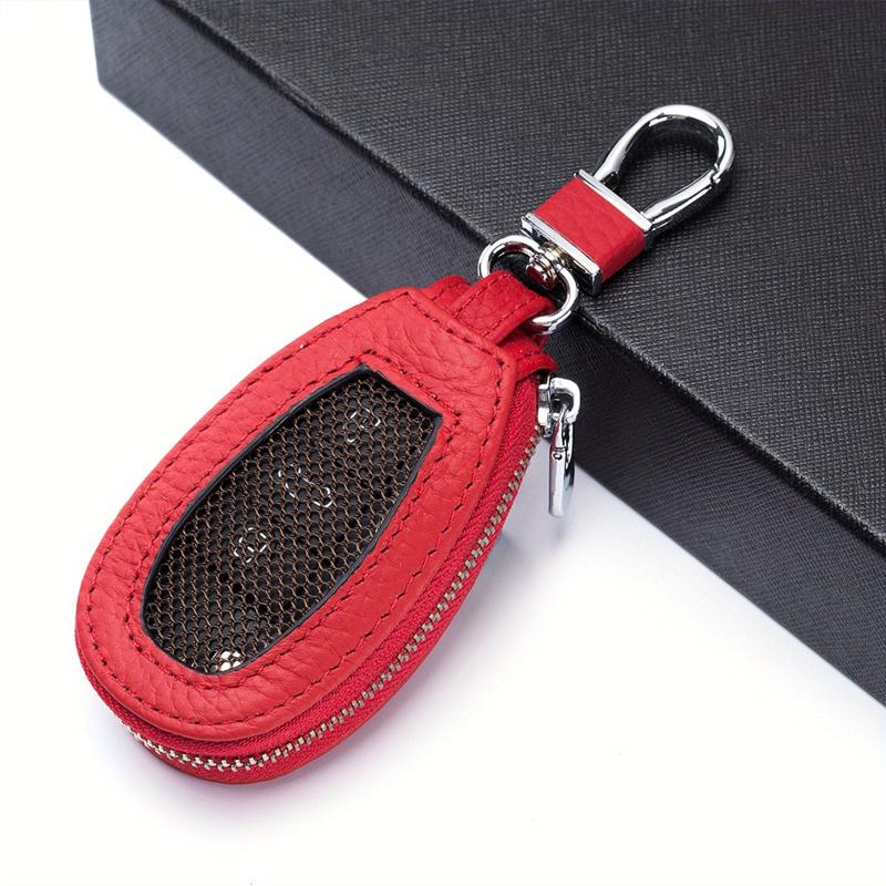 Leather Car Key Bag Holder Organizer Pouch