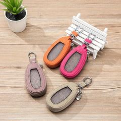 Leather Car Key Bag Holder Organizer Pouch