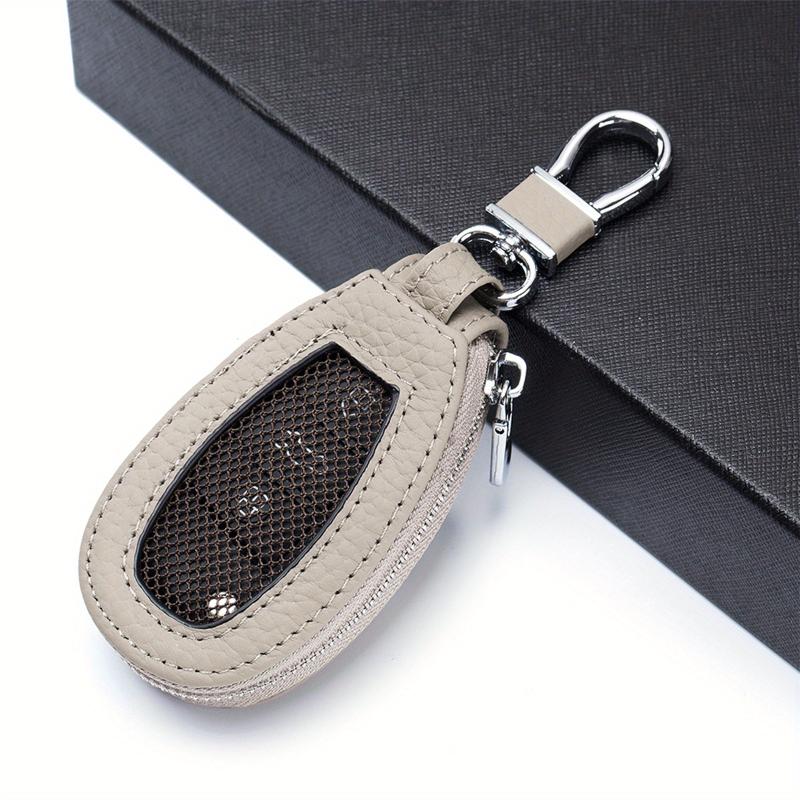 Leather Car Key Bag Holder Organizer Pouch