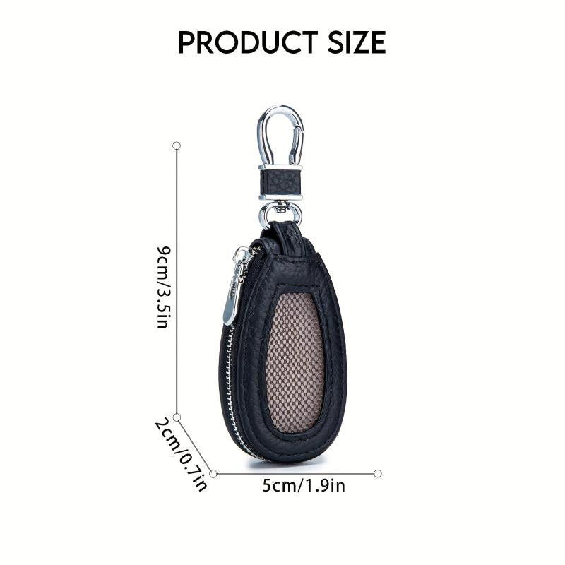 Leather Car Key Bag Holder Organizer Pouch