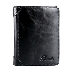 Men's Leather Wallets Business Credit Card Holders Vintage Brown