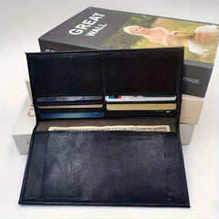 Men's Leather Long Wallet Card Holder Cash Purse Clutch Bag
