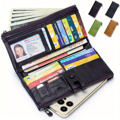 RFID Blocking Bifold Card Holder Clutch Wallet
