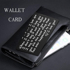 Metal Card Wallet - Love You Postcard Business Card