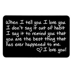 Metal Card Wallet - Love You Postcard Business Card