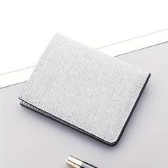 Men's Canvas Wallet Zipper Coin Purse Card Holder