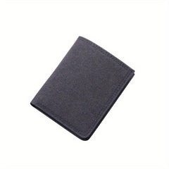 Men's Canvas Wallet Zipper Coin Purse Card Holder