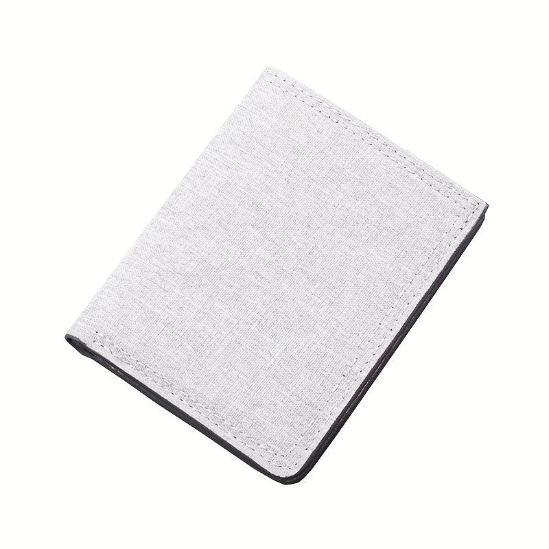 Men's Canvas Wallet Zipper Coin Purse Card Holder