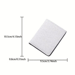 Men's Canvas Wallet Zipper Coin Purse Card Holder