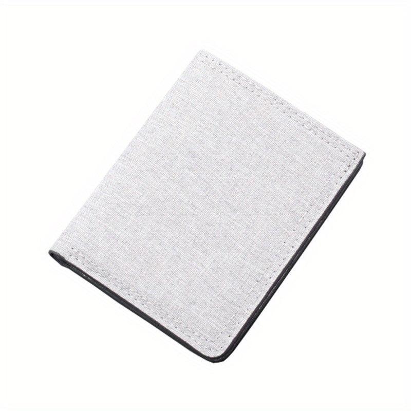 Men's Canvas Wallet Zipper Coin Purse Card Holder