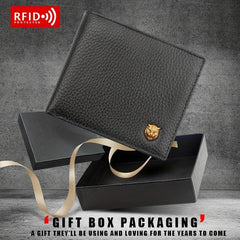 Men's Leather Money Clip Wallet RFID Card Holder