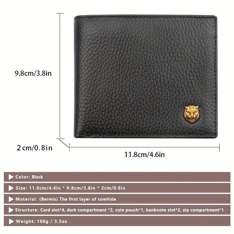 Men's Leather Money Clip Wallet RFID Card Holder