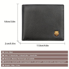 Men's Leather Money Clip Wallet RFID Card Holder