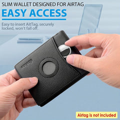 RFID Blocking Trifold Wallet Leather
