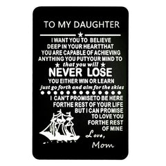 Personalized Metal Engraved Wallet Card