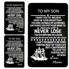 Personalized Metal Engraved Wallet Card