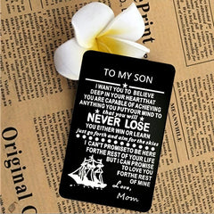 Personalized Metal Engraved Wallet Card