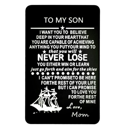 Personalized Metal Engraved Wallet Card