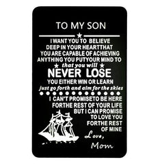 Personalized Metal Engraved Wallet Card